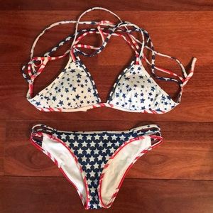 Victoria’s Secret American flag bikini set